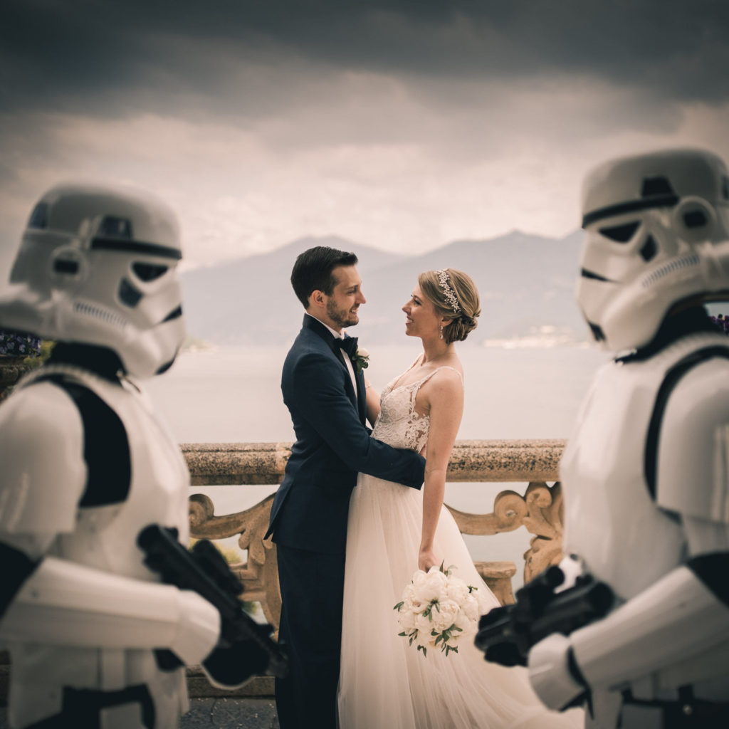 Star Wars wedding in Villa Balbianello